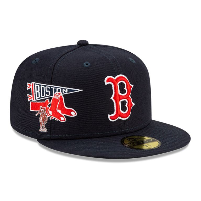 Gorras New Era 59fifty Azules - Boston Sox MLB City Patch 80375PTUS